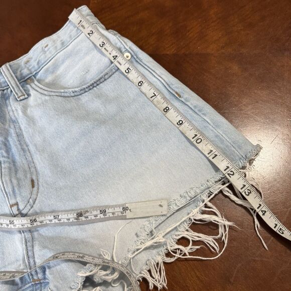 Madewell Relaxed Denim Shorts Women’s Size Sz 27 Blue Wash - Picture 8 of 13
